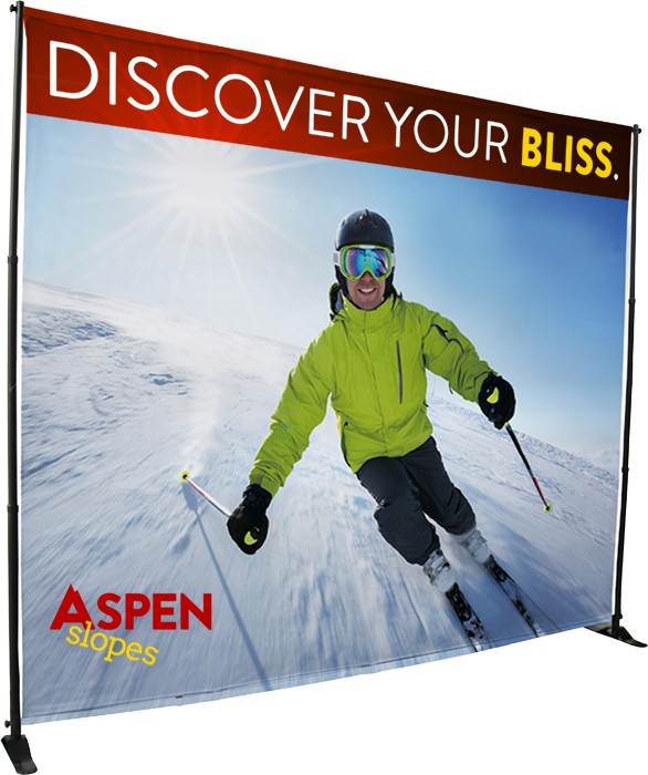 Economy Adjustable Frame and Fabric Backdrop