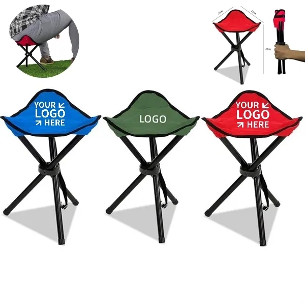 Folding Tripod Camping Backpack Stool 7