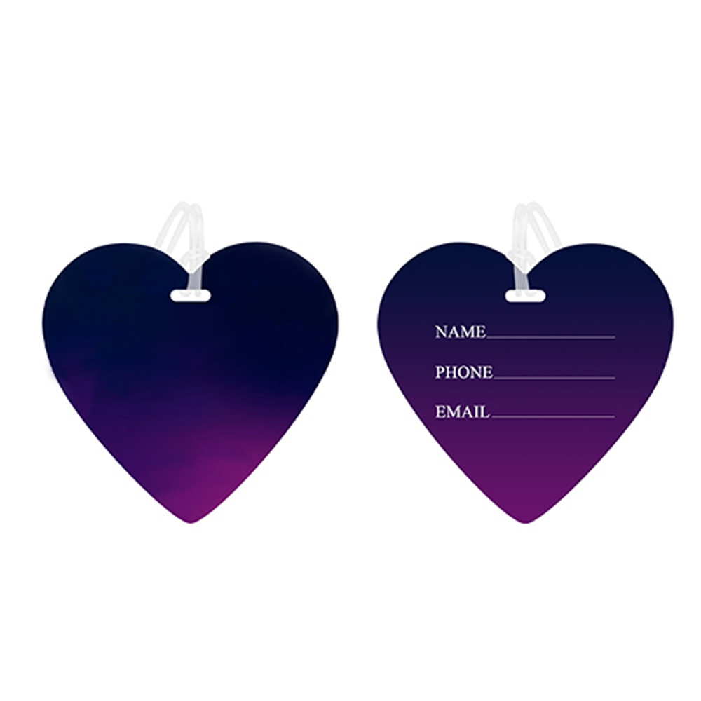 Heart-Shaped Luggage Tags With Strap 5