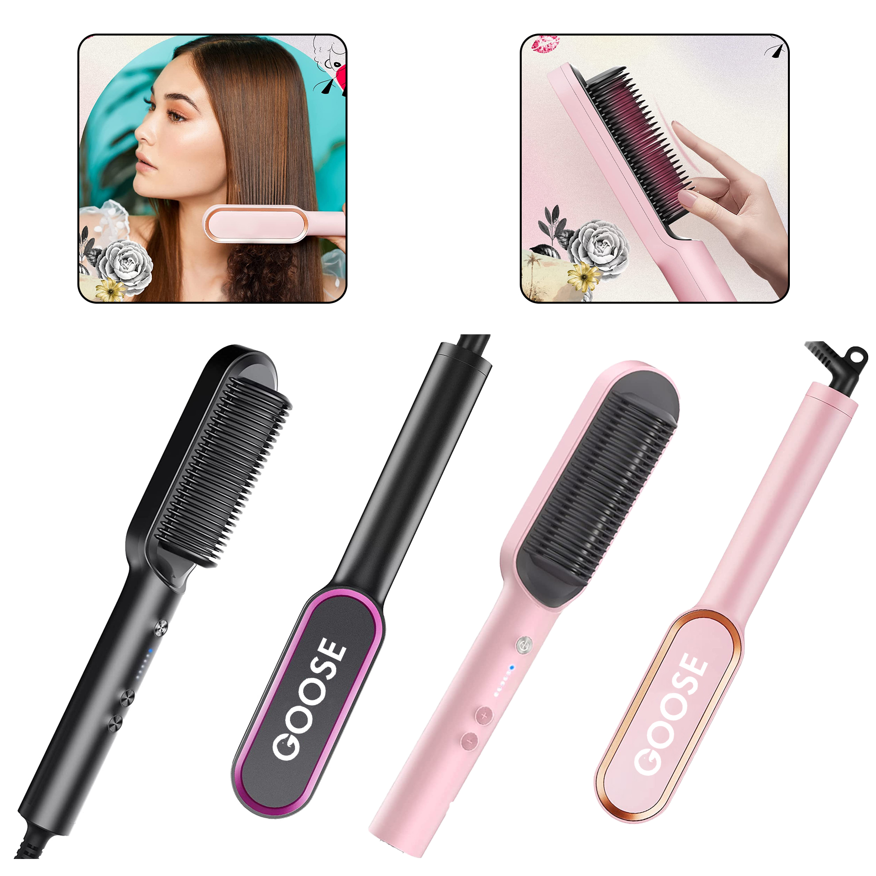 Hair Straightener Brush 1