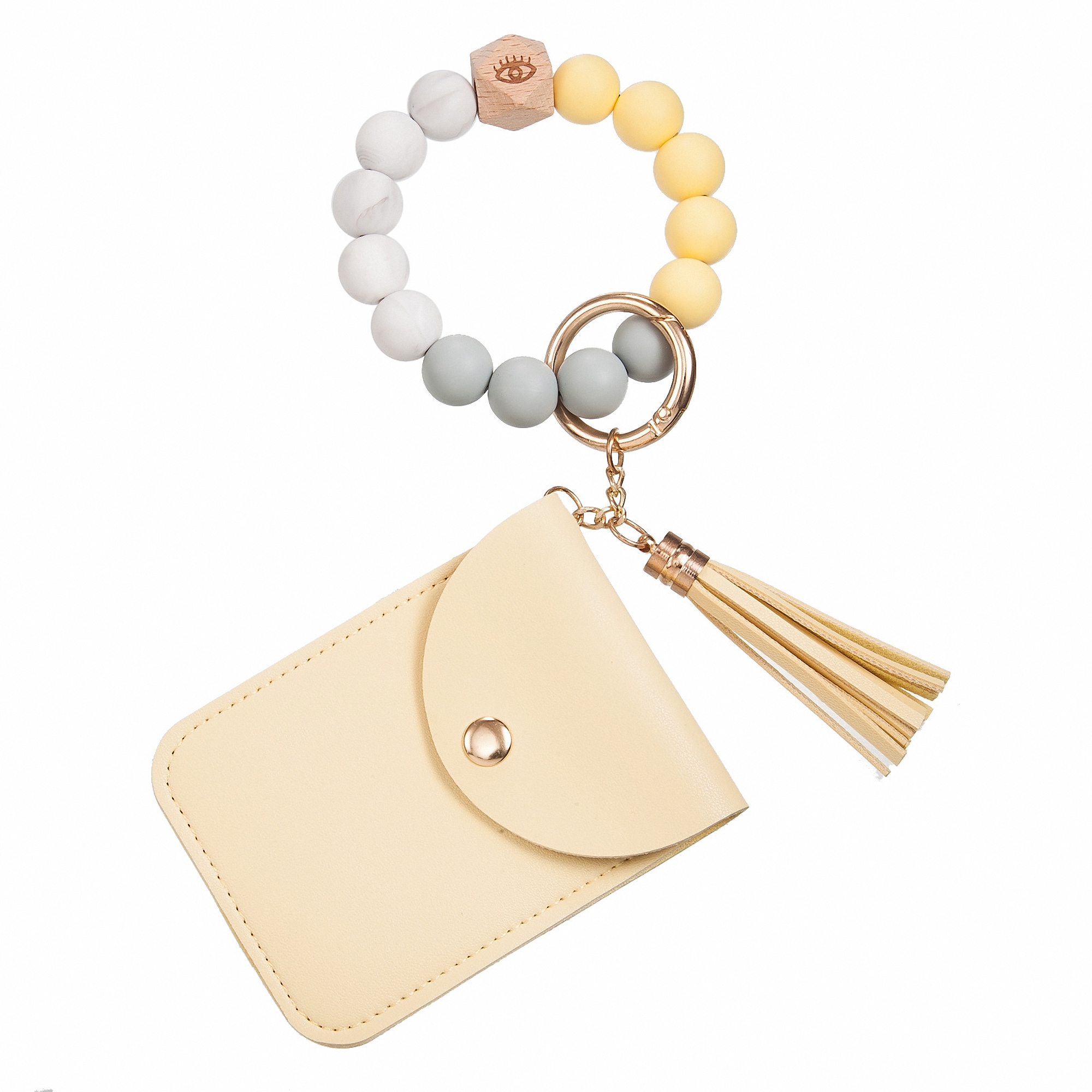 Tassel Keychain Bracelet Wallet and Card Holder 5