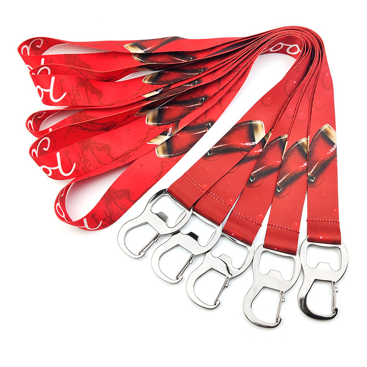 Dye-sublimation Lanyard with Bottle Opener Caribiner 2