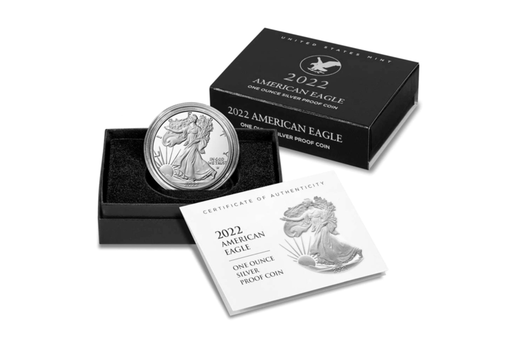 Antwerp US Treasury American Eagle Proof 1 Ounce Silver Coin 2