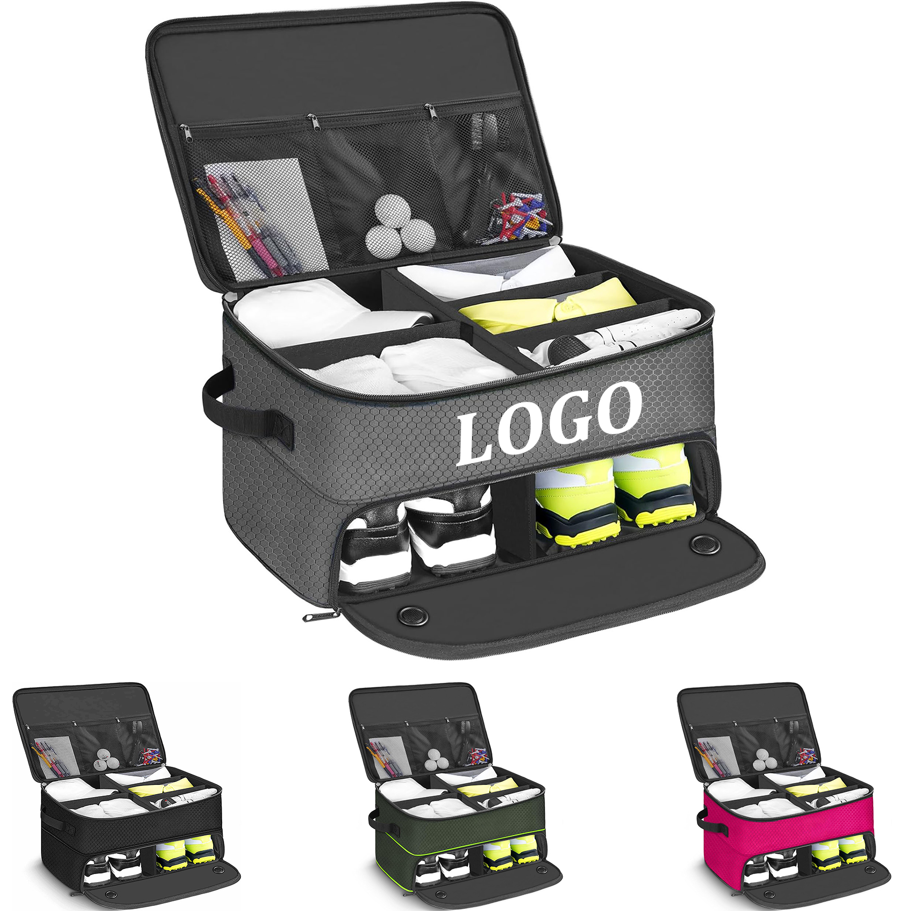 2 Layers Golf Trunk Organizer 2