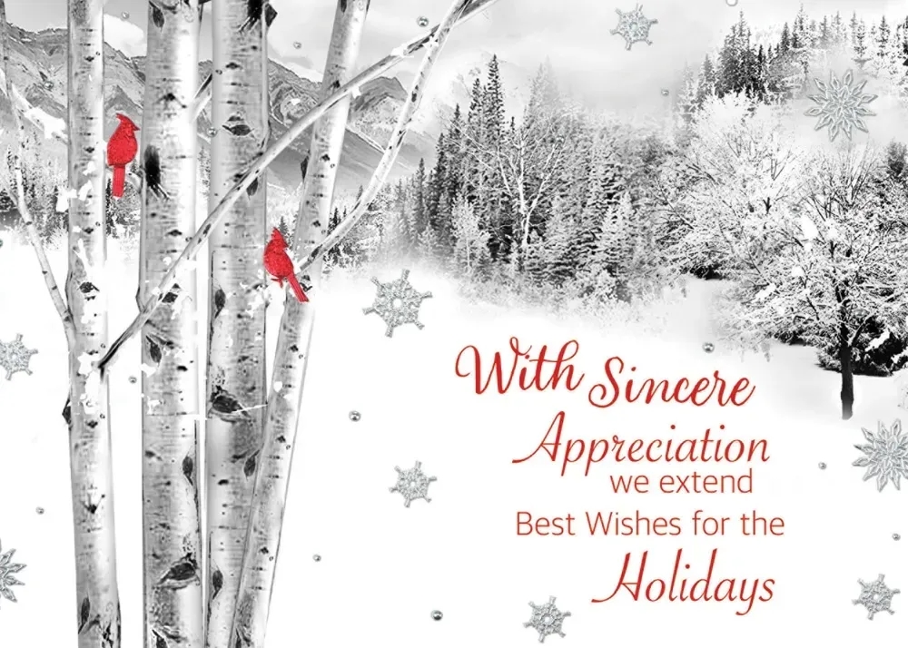 Perched on a Birch Holiday Cards 1