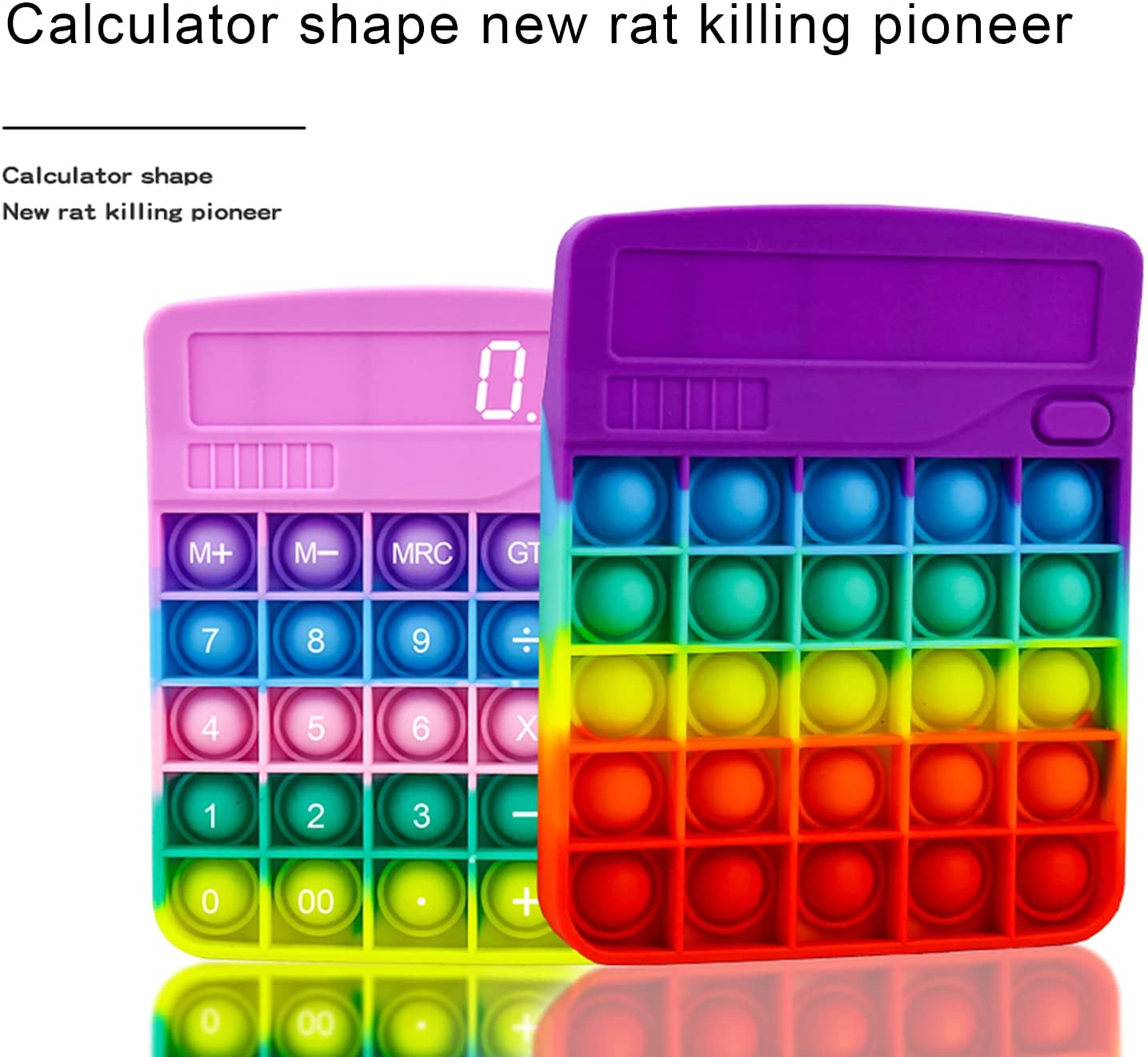 Calculator Push Bubble Popper Fidget Toy 9