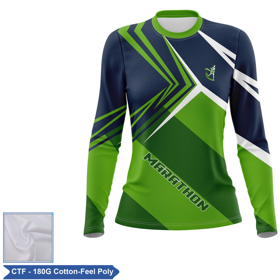 Women's Sublimation 180G Cotton-Feel Long Sleeve T-Shirt 1