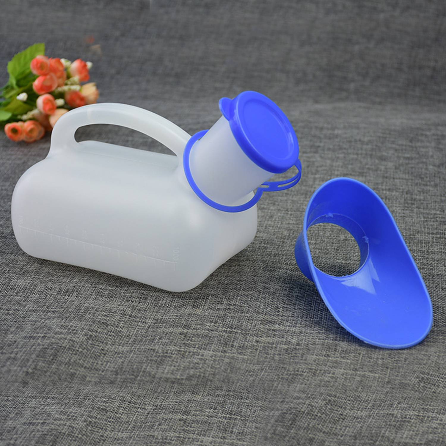 34 Oz Portable Unisex Pee Funnel Pot w/ lid 2