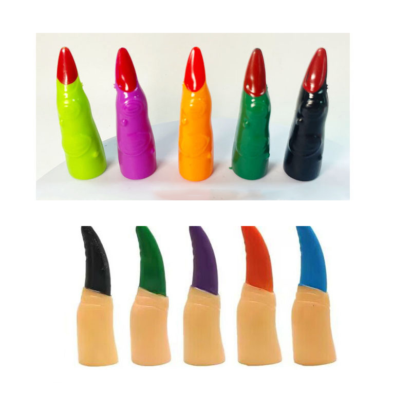 Spooky Halloween Finger Nail Caps - Festive Costume Accessory 1