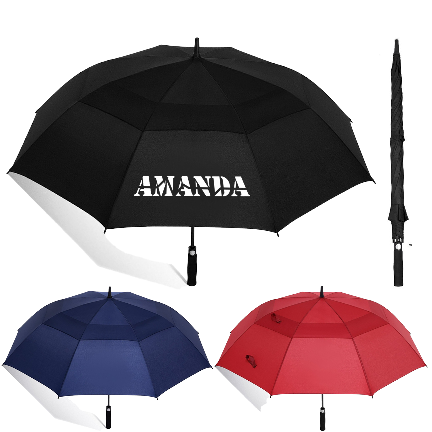 8 Rib Durable Golf Windproof Umbrella 2