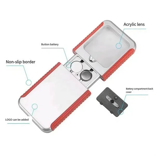 LED Retractable Magnifier - Portable Magnifying Glass 7
