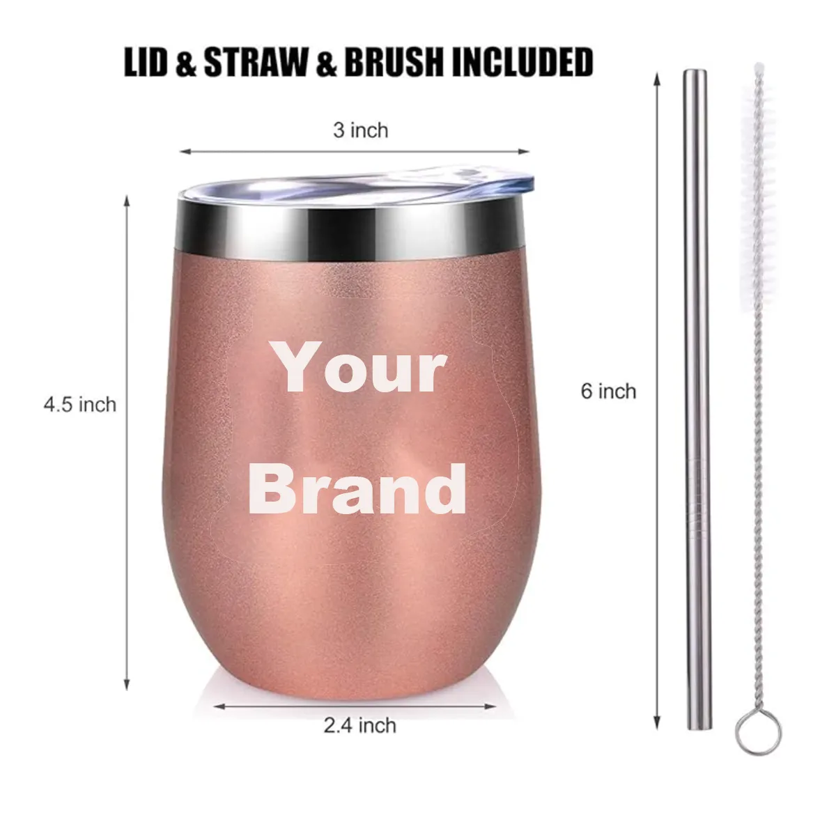 Stainless Steel Insulated Coffee Pot Belly Mug 12 oz 5