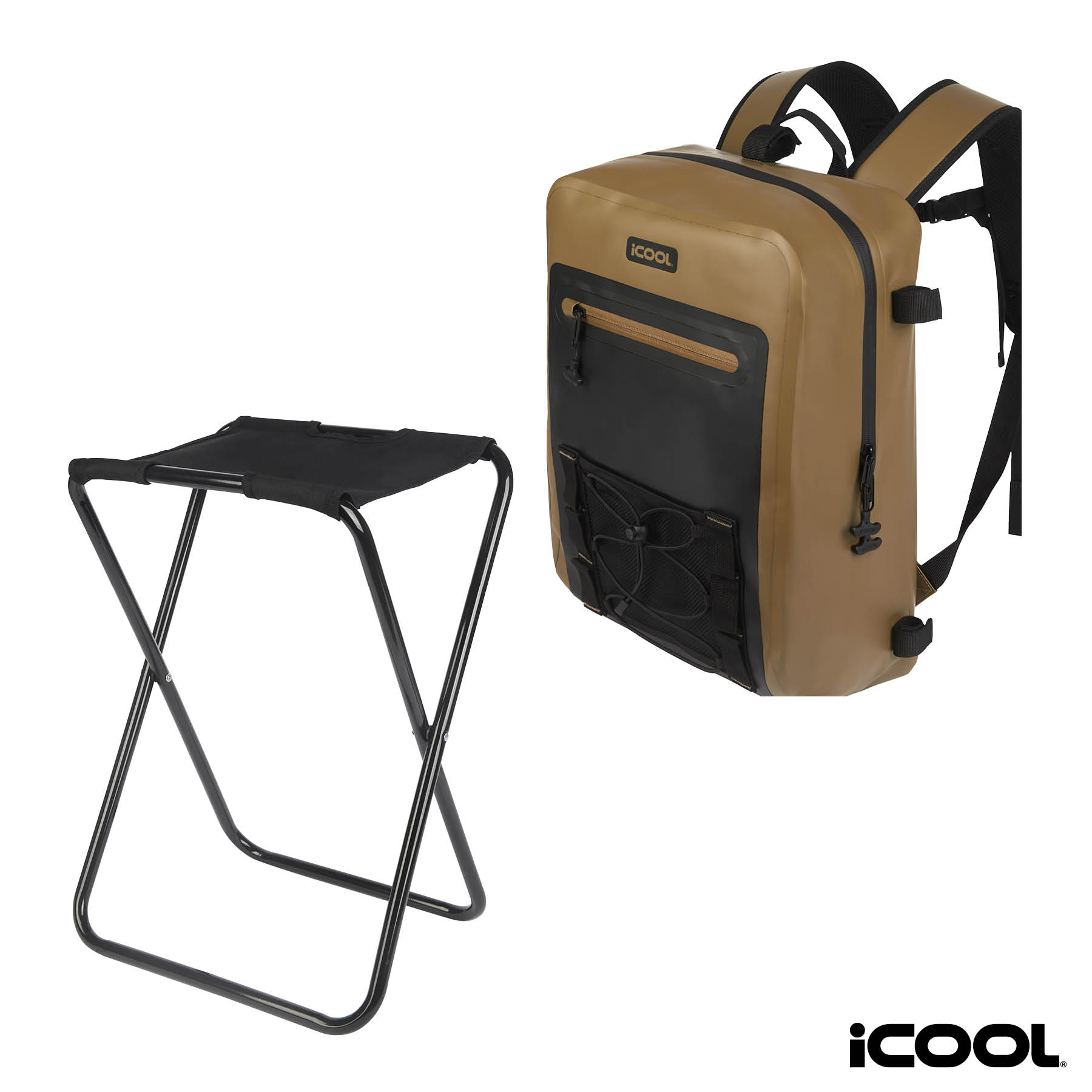 iCOOL Teton Waterproof 20L Laptop Backpack Chair 20