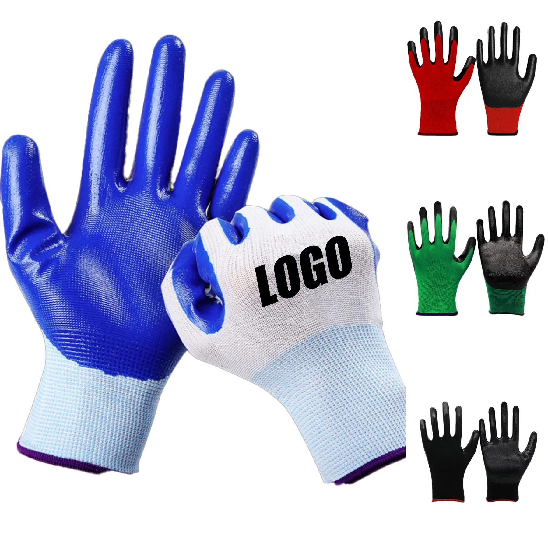 Wrinkled Coated Dipped Safety Work Hand Protection Gloves 2