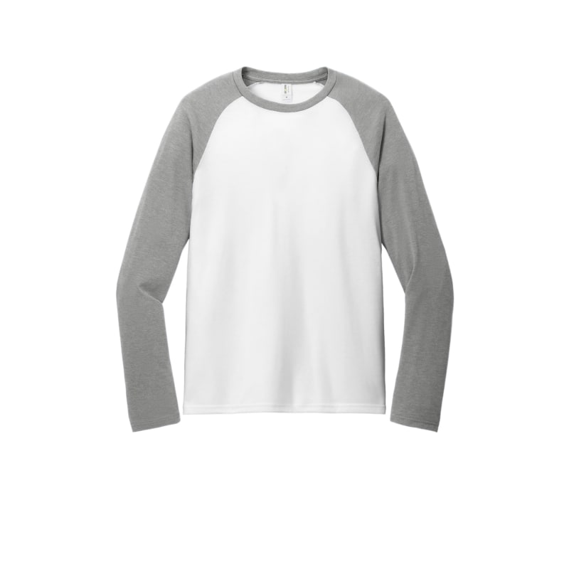 AllMade Unisex Tri-Blend Long Sleeve Colorblock Raglan 33