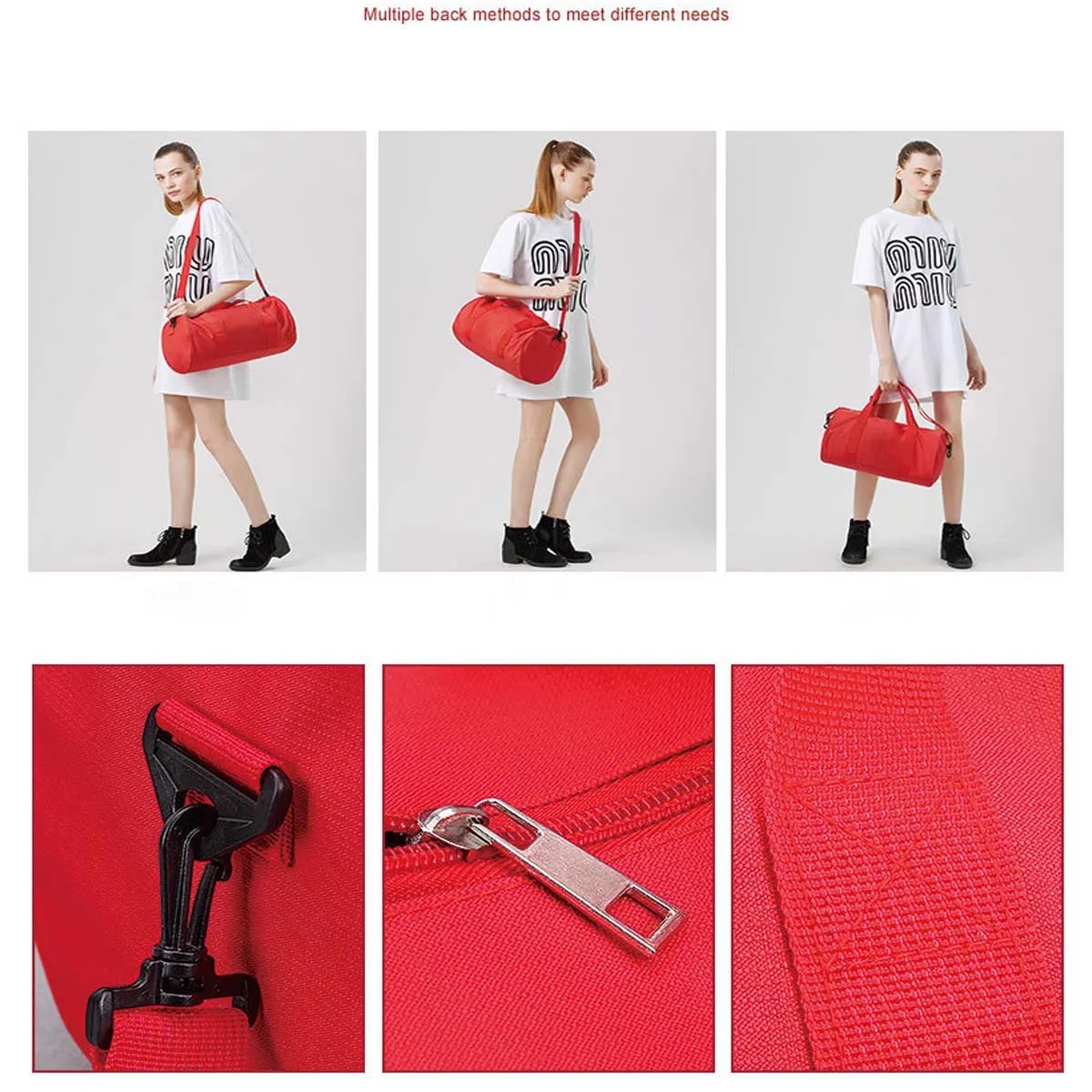 Gym Travel Duffel Bag with Shoe Compartment 4