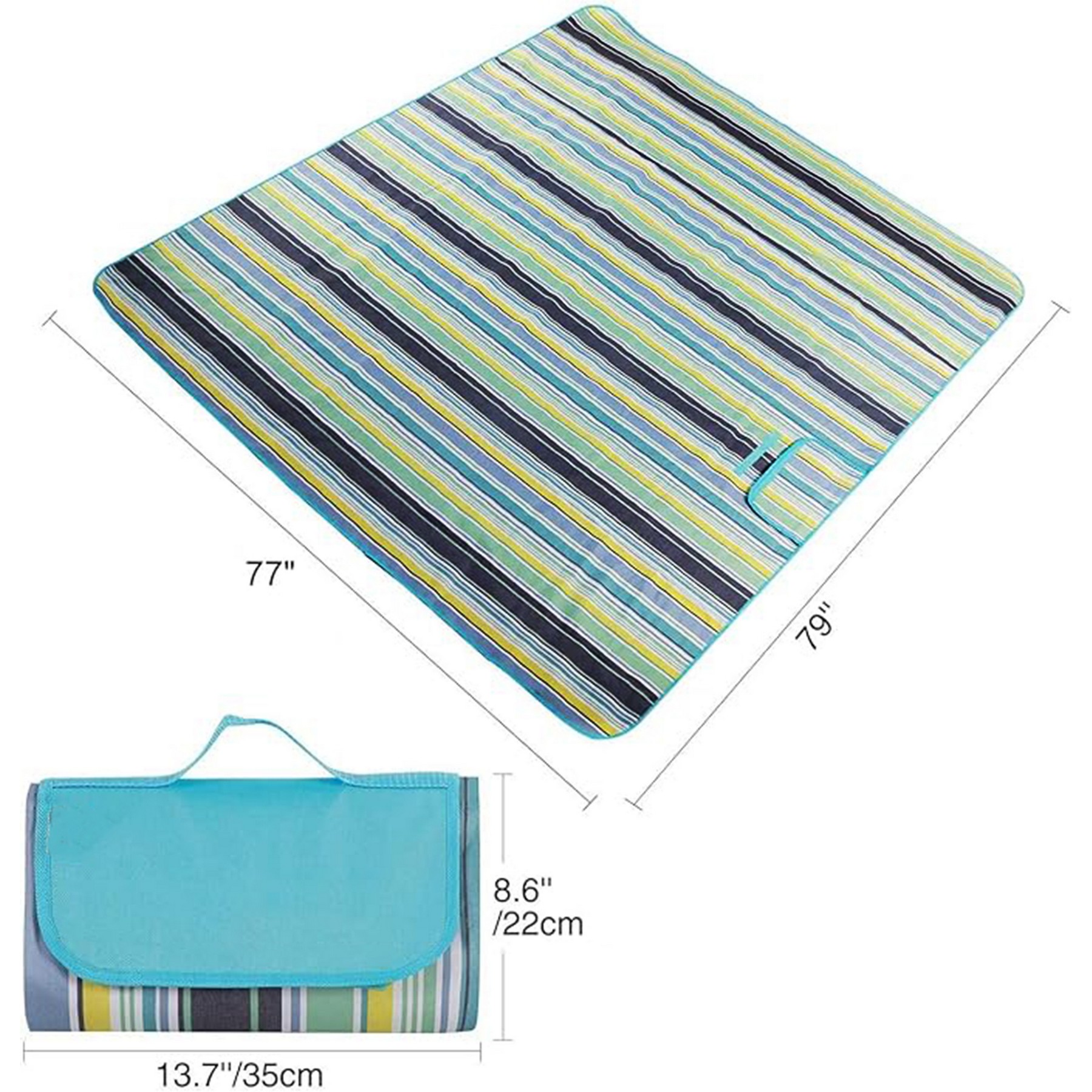 Extra Large Picnic Blanket Waterproof Sandproof 2