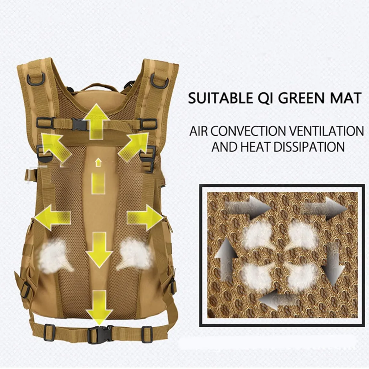 35L Waterproof Bagmilitary Adjustable Chest Strap Backpack 1