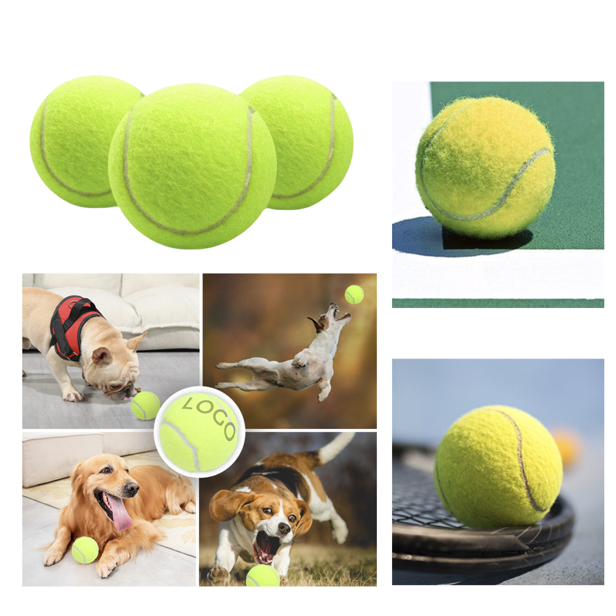 MOQ 10 PCS Versatile Pet Tennis Ball 1