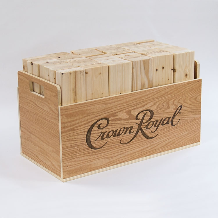 Jumbo Toppling Tower Blocks Game Carrier and Table