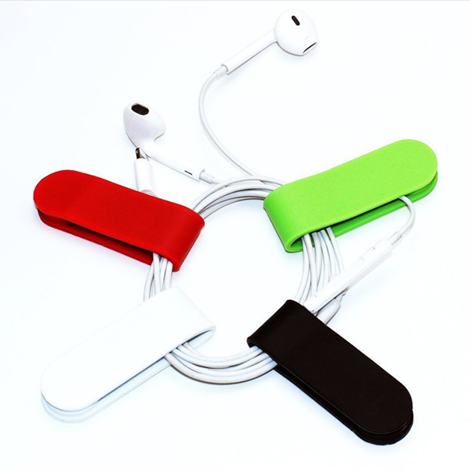 Silicone magnetic bookmark cable organizer 2