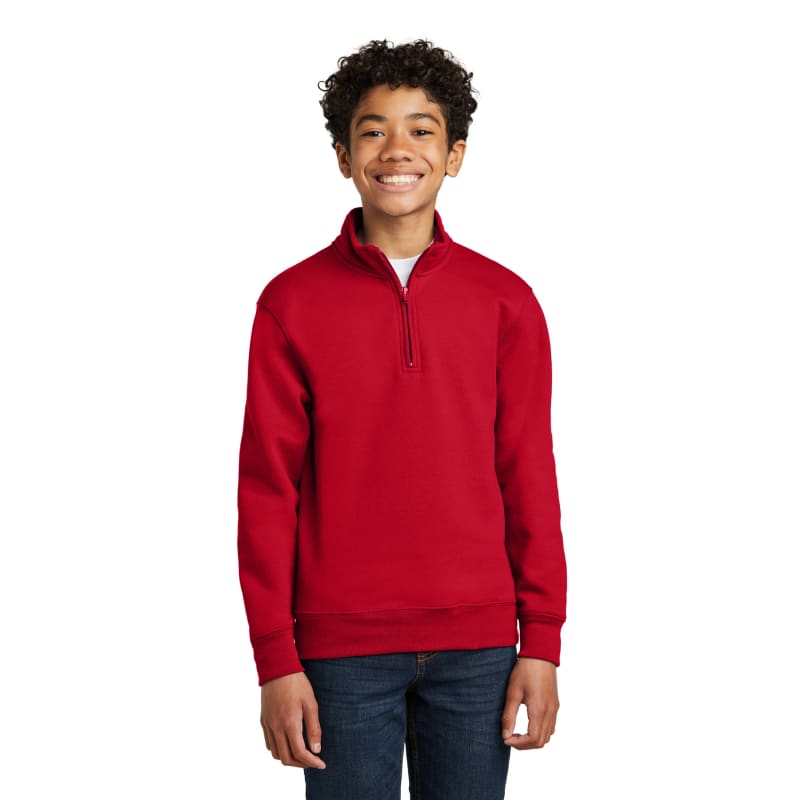 Port & Company Youth Core Fleece 1/4-Zip Pullover Sweatshirt 29