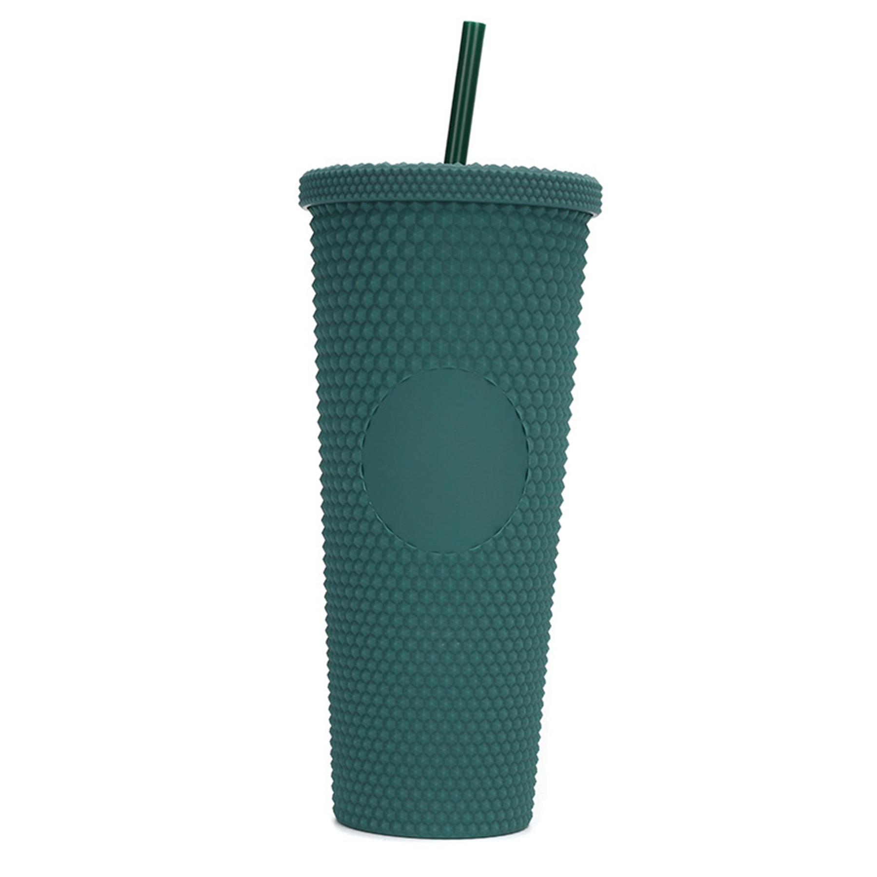 24 Oz. Plastic Matte Double Wall Tumbler with Straw 5