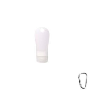 60ml Silicone Travel Bottle With Carabiner And Flip Up Lid 21