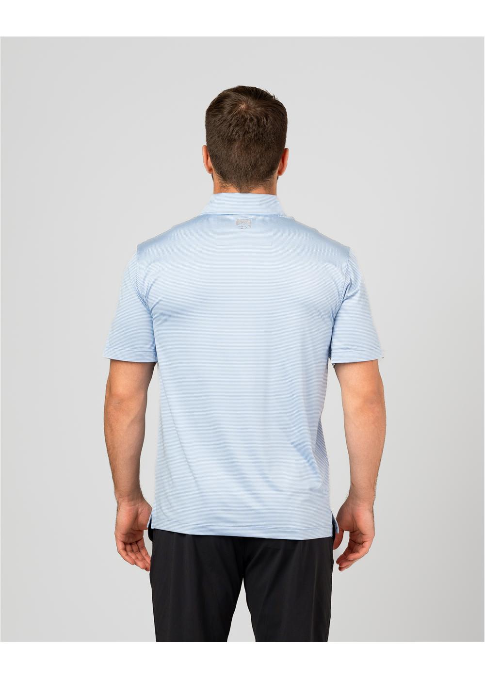 Storm Creek Men's Optimist II Microstripe Short Sleeve Polo 17