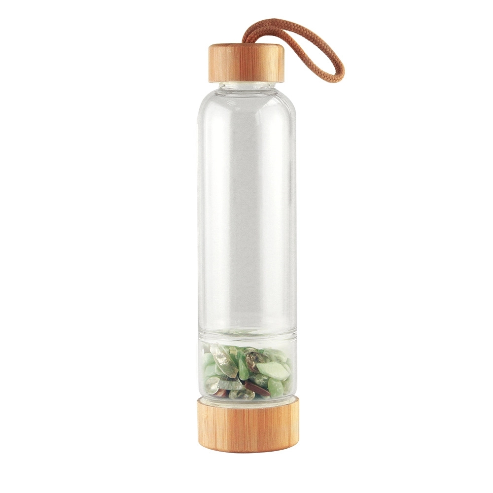 Glass Water Bottle With Bamboo Lid 9
