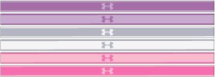 UA Mini Girls' 6-Pack Headbands 2