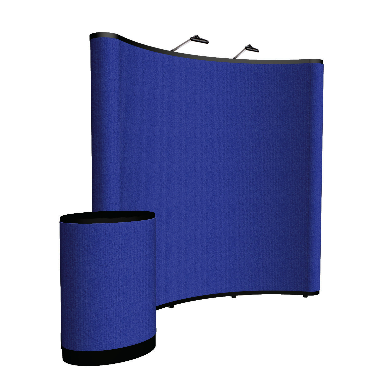 8' Curved Show 'N Rise Floor Display Kit (Fabric) 9