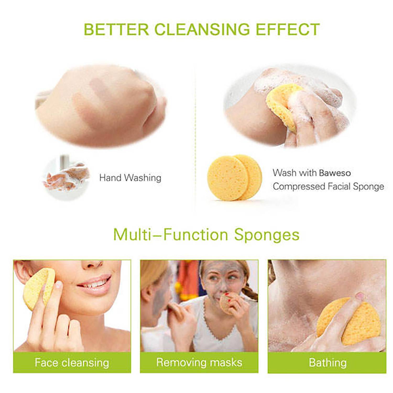 Soft Compressed Facial Sponges 9