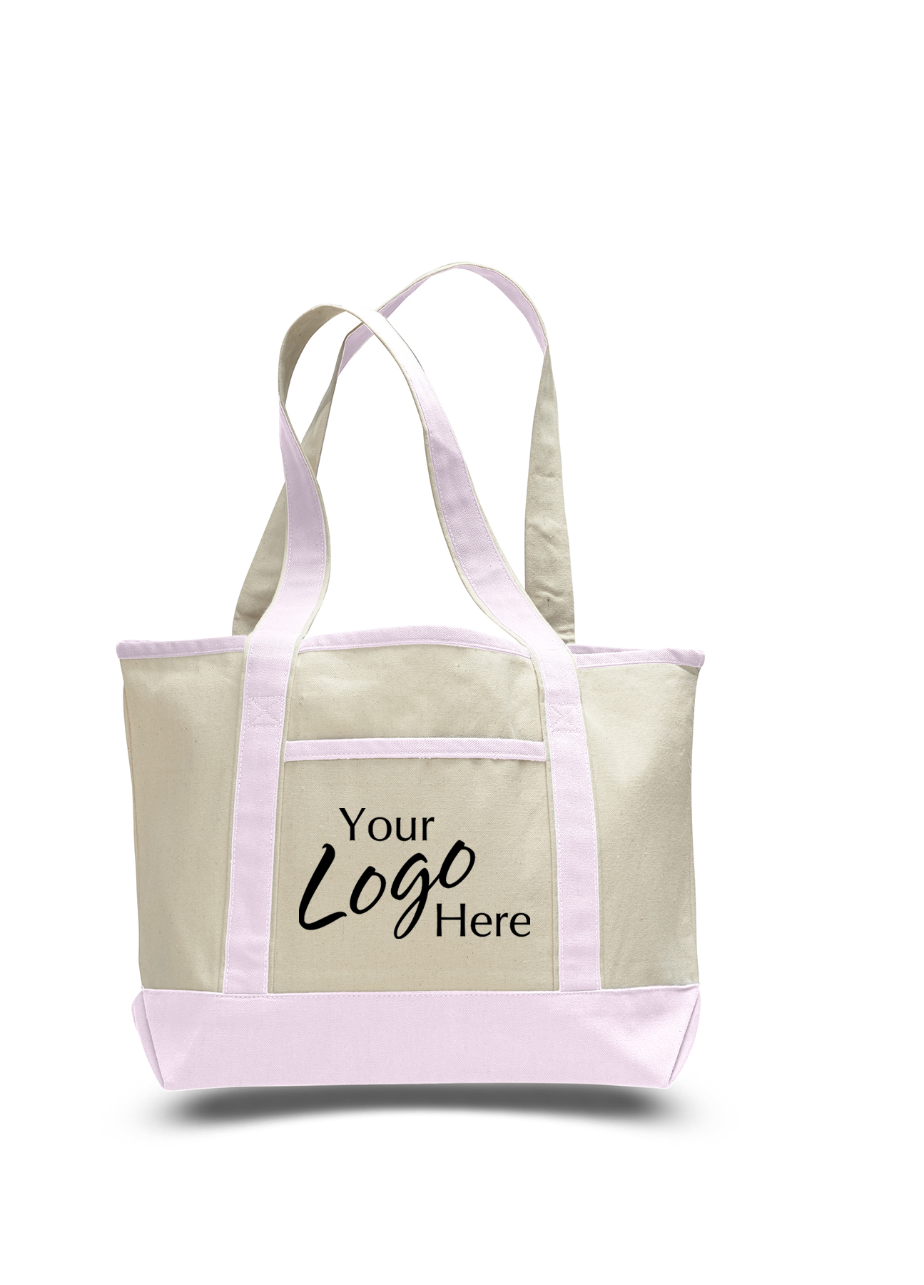 Canvas Small Deluxe Tote Bag 18.5" W x 12" H with 5.5" Gusset 1
