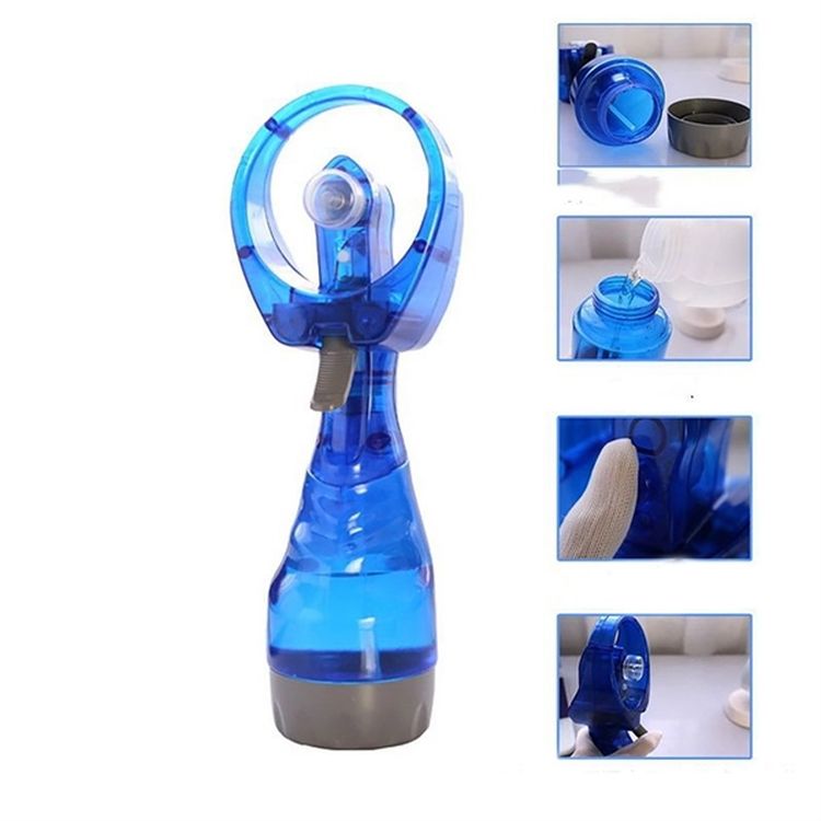 Handheld Battery Operated Water Mist Fan  Portable Cooling for Outdoor Events 2