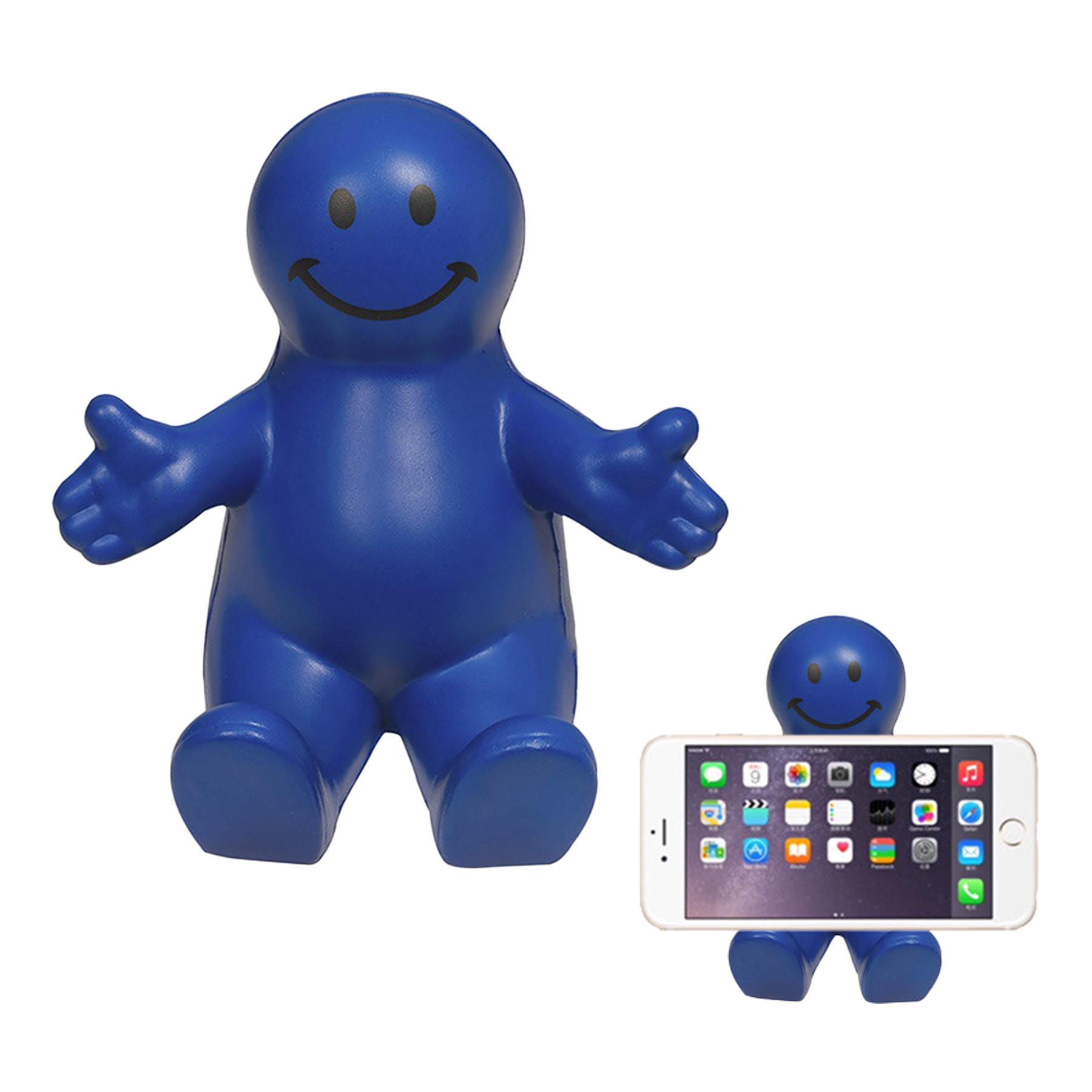 Cartoon Smiley Cell Phone Holder Stress Reliever 2