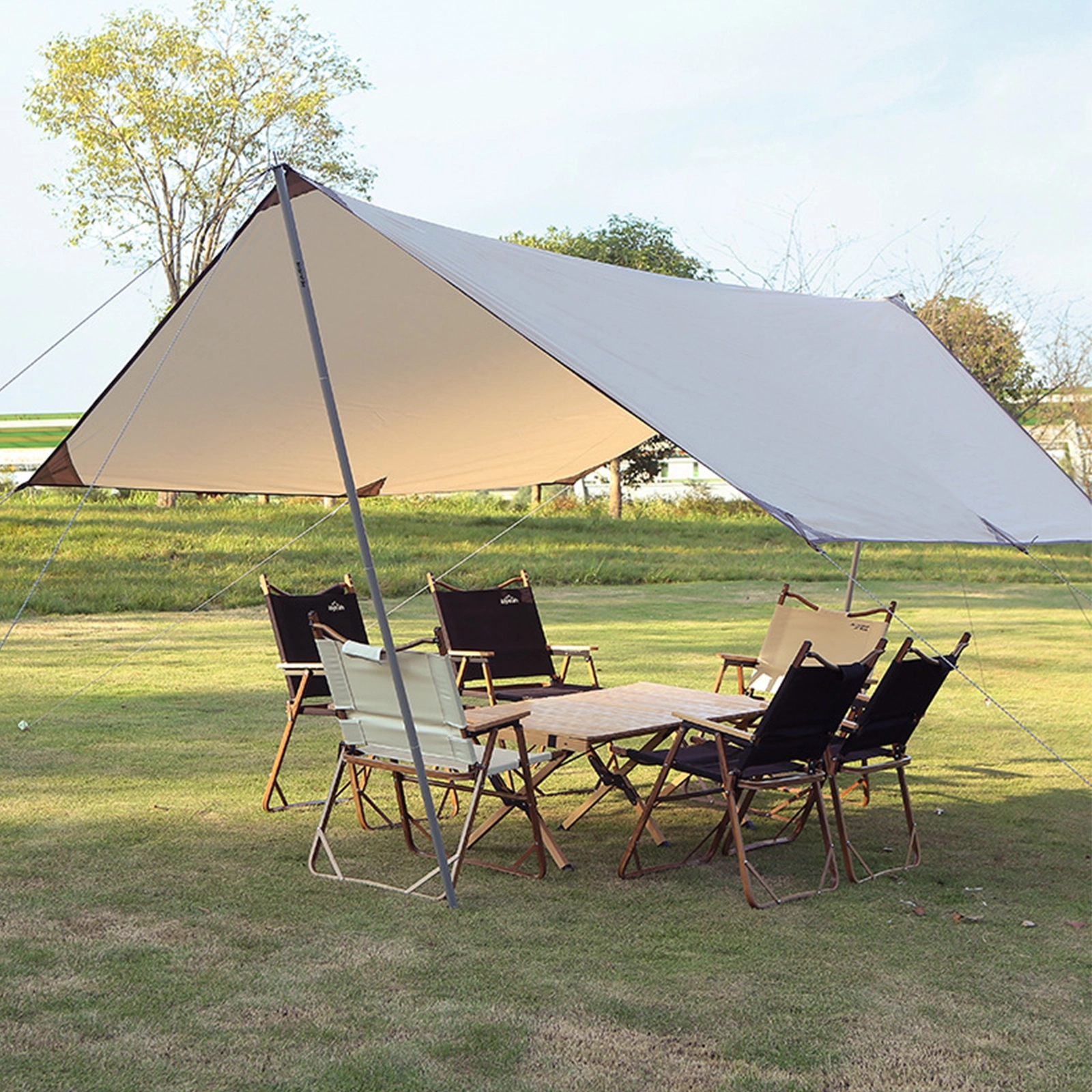 10X10FT Waterproof Grade PU3000 Tarp Tent 5