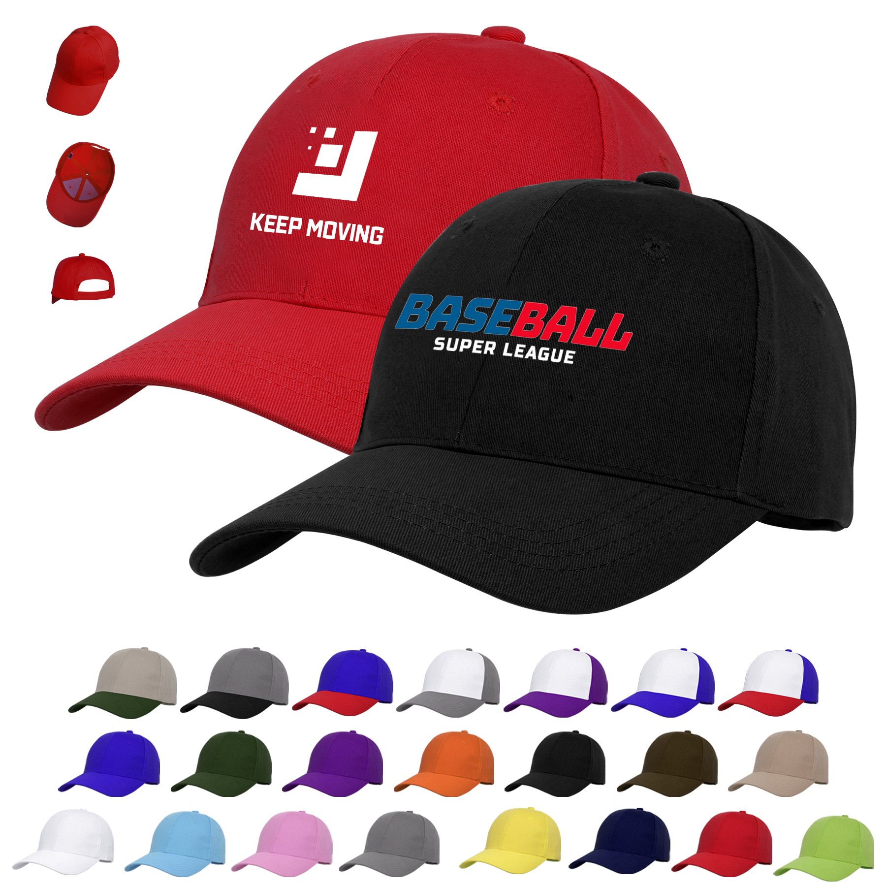 Premium 6 Panel Structured Baseball Cap 15