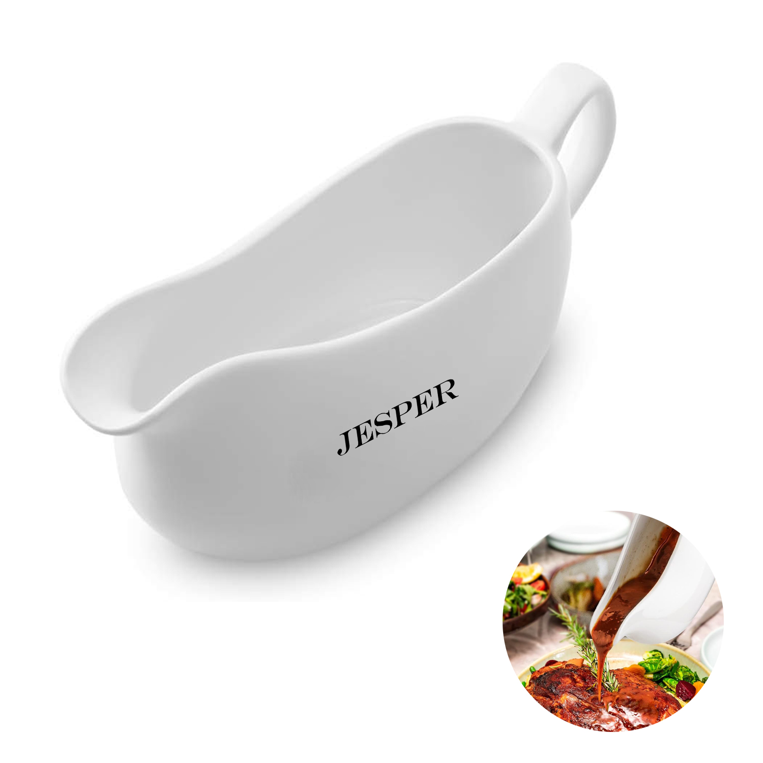 Ceramic Salad Dressing Boat 4