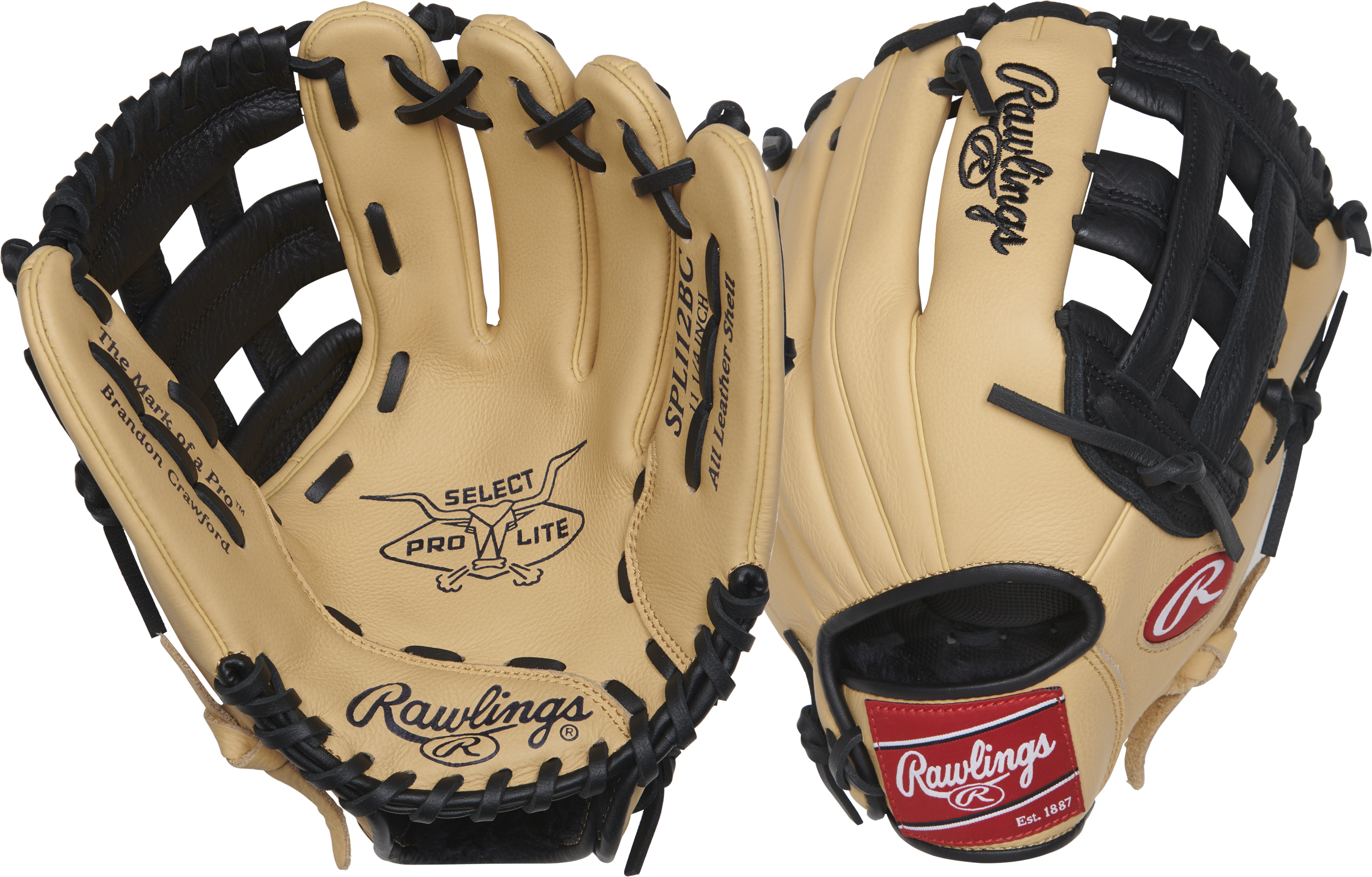 Rawlings Select Pro Lite 11.25 in Baseball Glove, 3