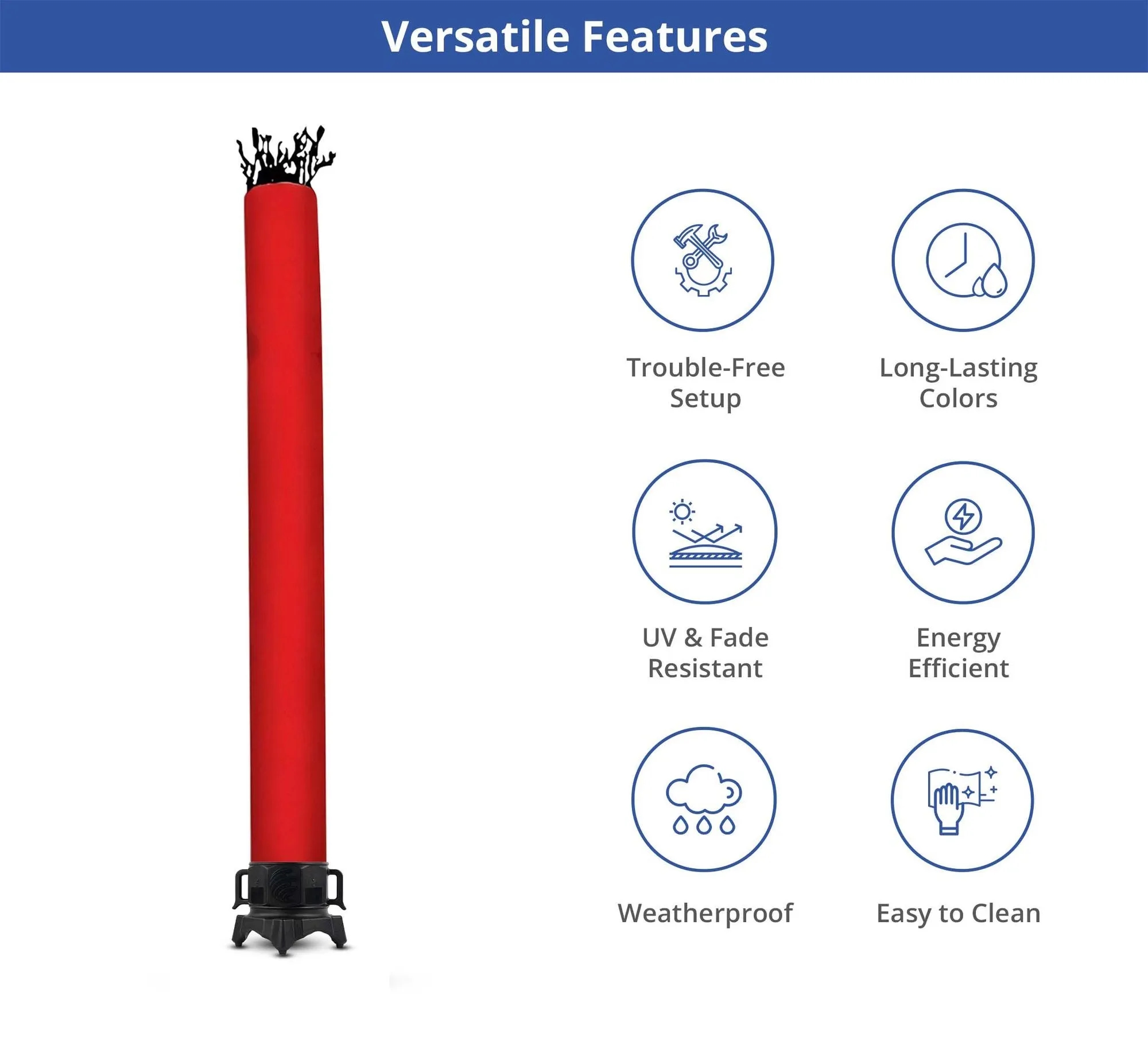 Inflatable Tube - Solid Colors with Blower 9
