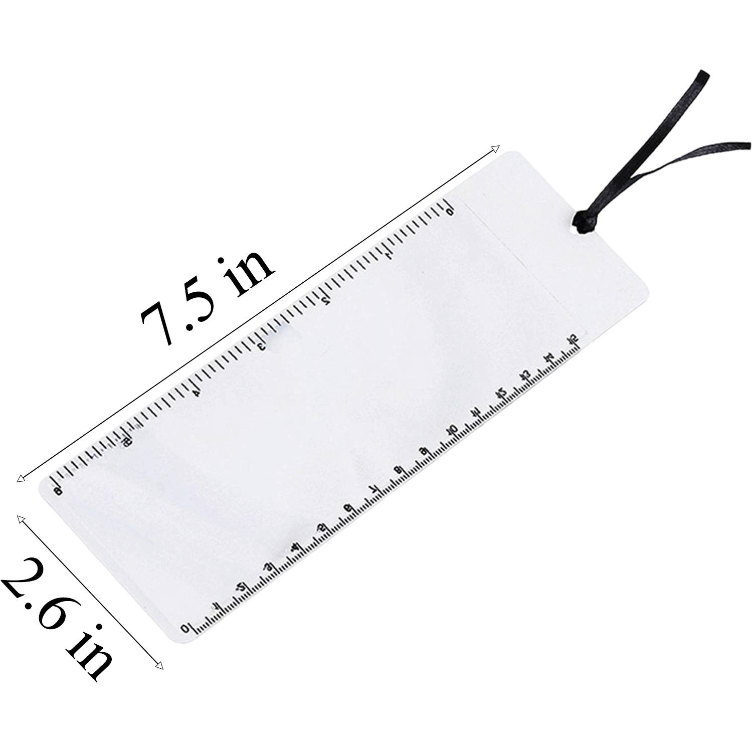 3 in 1 PVC Thin Magnifying Bookmark Ruler 8