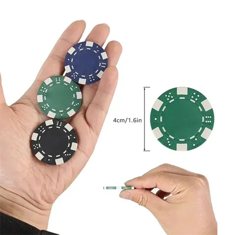 Dice Striped Casino Poker Chips 8