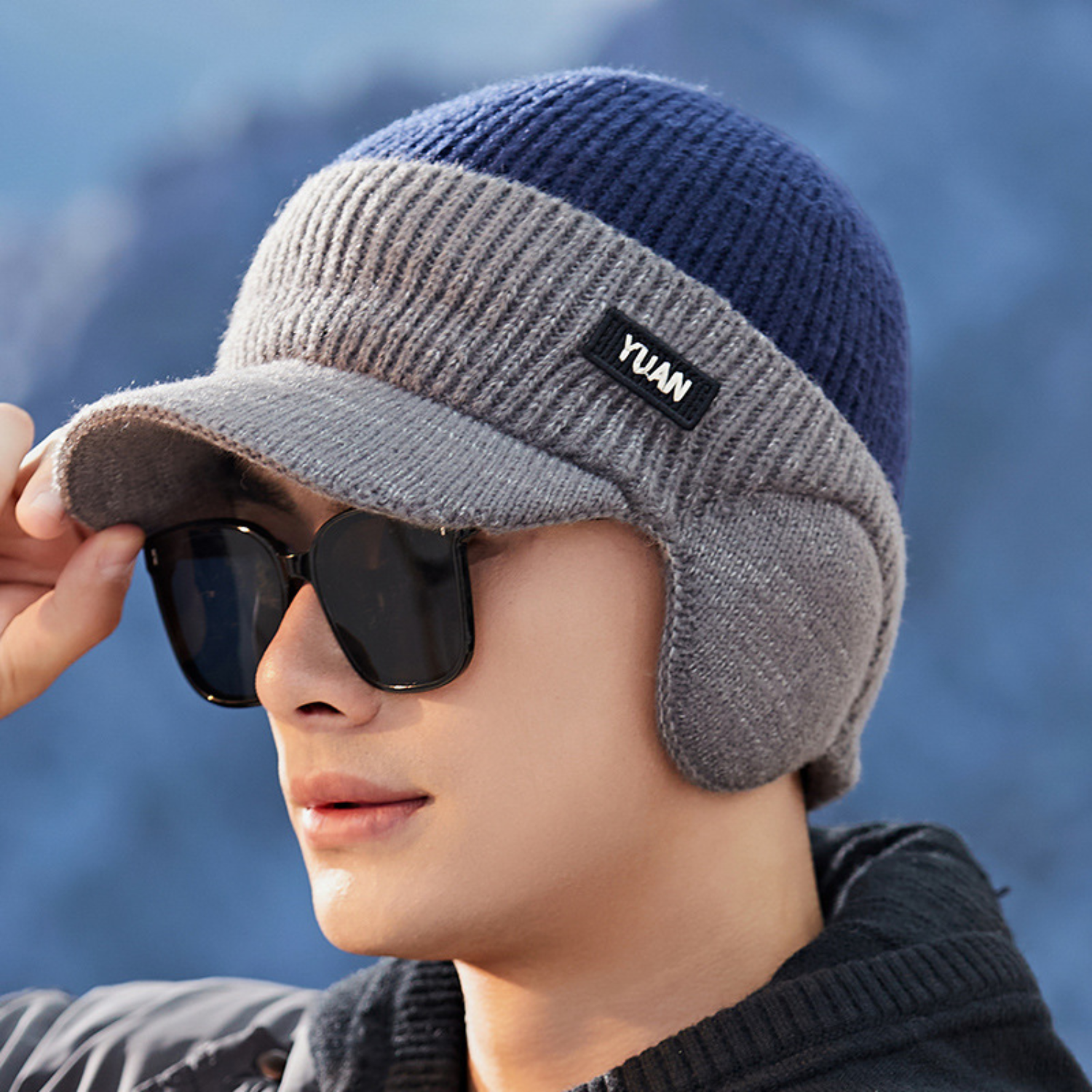 Cold-Proof Knitted Plus Fleece Thread Cap 6