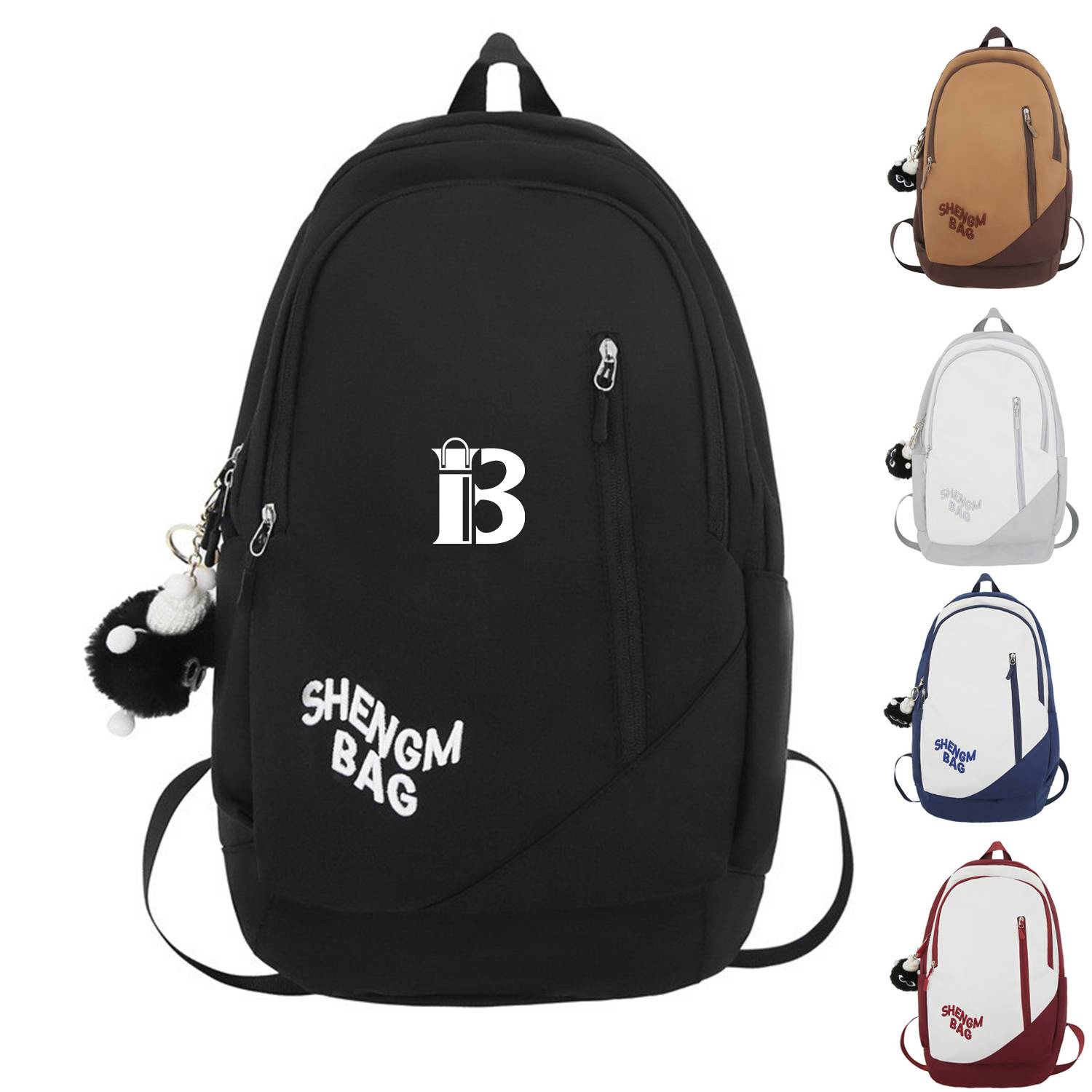 Nylon Retro Large Capacity Backpack 9