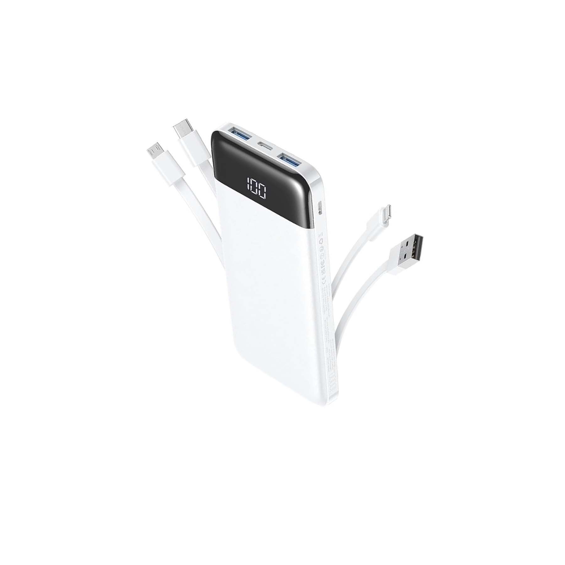 Portable Charger with Built in Cables 4