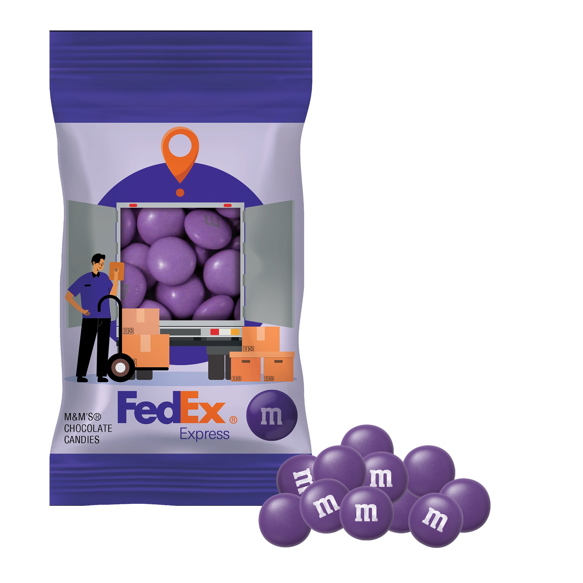 1 oz. Color Choice M&M'S in Full Color Digibag 4