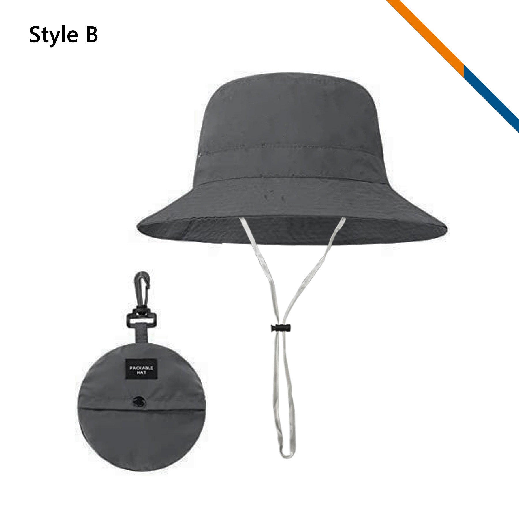 PeakBrim Foldable Hiking Bucket Hat With String 35