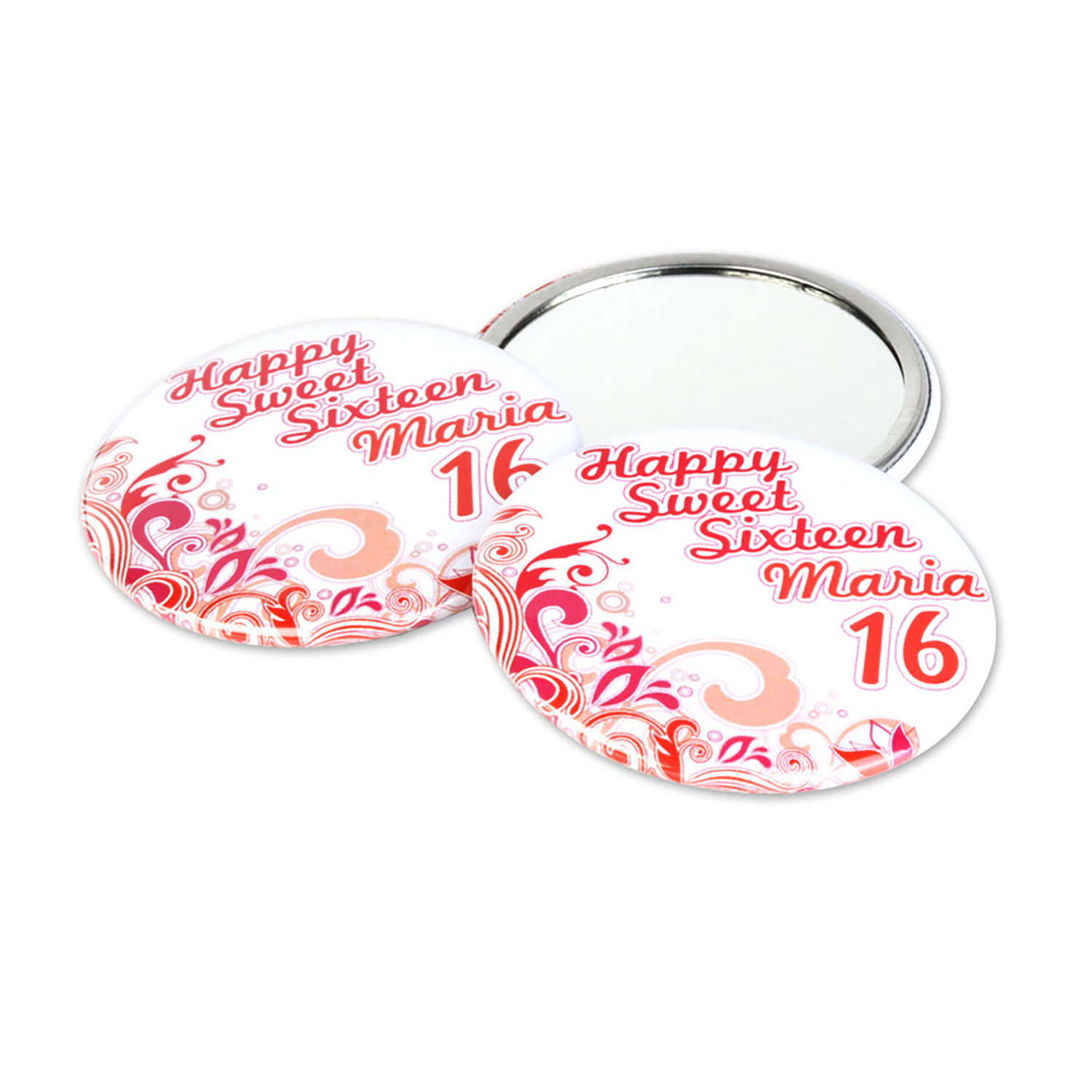 2.25" Circle Pocket Mirror Button 2
