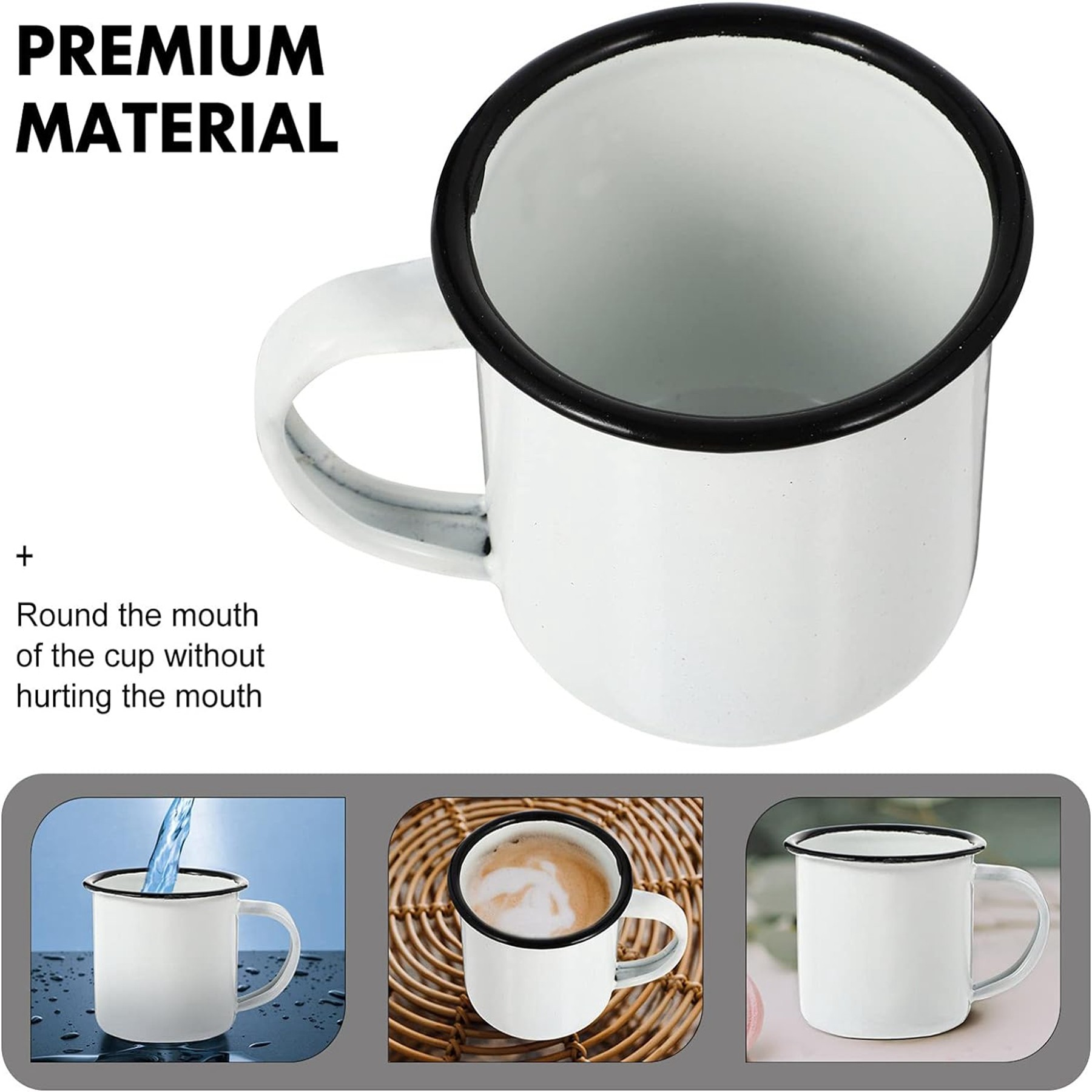 12 OZ Enamel Campfire Mugs 4